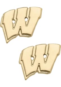 Wisconsin Badgers Matte Stud Womens Earrings
