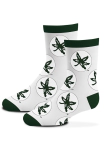Ohio State Buckeyes Allover Buckeye Leaf Baby Quarter Socks