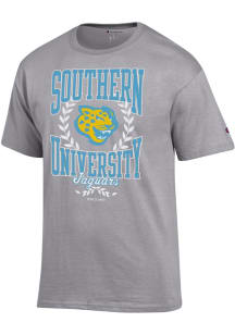 Champion Southern University Jaguars Grey Arch Name Crest Short Sleeve T Shirt
