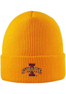 LogoFit Iowa State Cyclones Gold Northpole Cuffed Mens Knit Hat