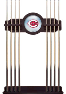 Cincinnati Reds Solid Wood Cue Rack Pool Table Accessories