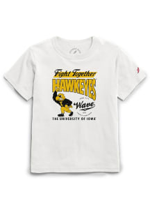 Iowa Hawkeyes Youth White The Wave Project Short Sleeve T-Shirt