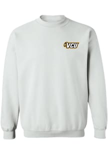 Vive La Fete VCU Rams Womens White Impressions Crew Sweatshirt
