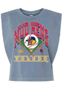 Summit Sportswear Toledo Mud Hens Womens Navy Blue Homefield Tank Top