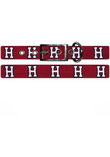 Harvard Crimson Needlepoint Dog Pet Collar