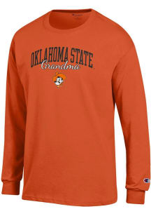 Champion Oklahoma State Cowboys Orange Grandma Script Jersey Long Sleeve T Shirt