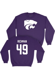 Maguire Richman K-State Wildcats Mens Purple NIL Legacy Player Crew