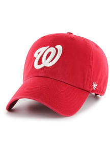 47 Washington Nationals Clean Up Adjustable Hat - Red