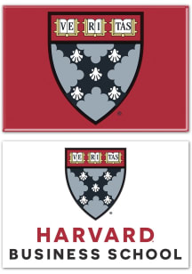 Harvard Crimson Business School 2pk 2x3 Rectangle Magnet