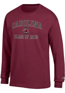 Champion South Carolina Gamecocks Garnet Font Class of 2028 Jersey Long Sleeve T Shirt