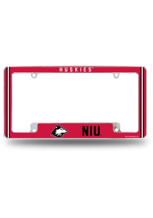 Northern Illinois Huskies Classic All Over Chrome License Plate Frame - White