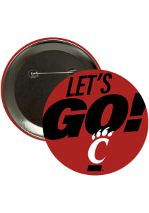 Cincinnati Bearcats 3" Lets Go Button - Red