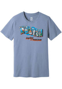 Summit Sportswear Austin Light Blue Greetings From Short Sleeve Fashion T Shirt