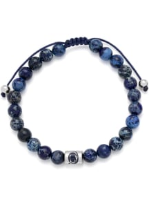 Penn State Nittany Lions Stainless Steel Beaded Mens Bracelet