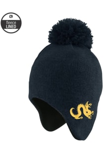 LogoFit Drexel Dragons Navy Blue Minion Pom Flap Adjustable Toddler Hat