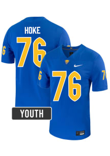 Lincoln Hoke Pitt Panthers Youth Blue Nike NIL Name And Number Football Jersey