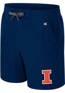 Colosseum Illinois Fighting Illini Mens Navy Blue Cicero Shorts