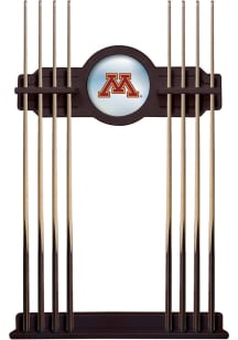 Minnesota Golden Gophers Solid Wood Cue Rack Pool Table