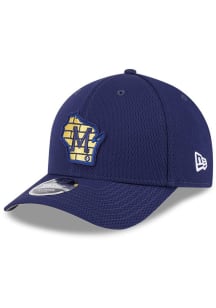 New Era Milwaukee Brewers 2025 Clubhouse Alt M-Crown 9FORTY Adjustable Hat - Navy Blue