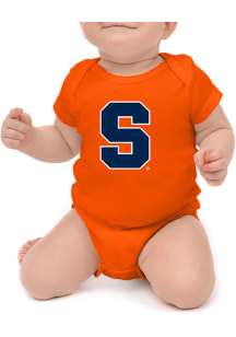 Little King Syracuse Orange Baby Orange Primary Short Sleeve One Piece
