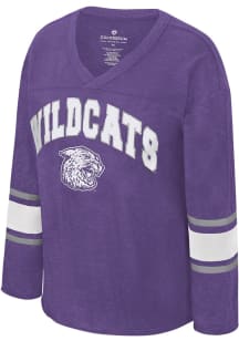 Colosseum K-State Wildcats Womens Purple Fire LS Tee