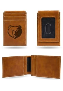 Memphis Grizzlies Laser Engraved Mens Bifold Wallet