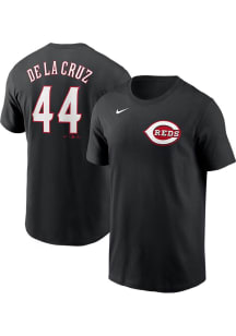 Elly De La Cruz Cincinnati Reds Black Pitch Black Short Sleeve Player T Shirt