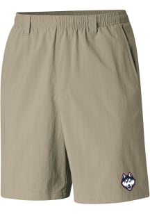 Columbia UConn Huskies Mens Brown Heat Seal Backcast Shorts