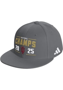 Adidas Indiana Hoosiers Graphite 2026 CFP National Champs Snapback Mens Snapback Hat