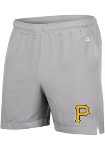 Champion Pittsburgh Pirates Mens Ash Woven Shorts