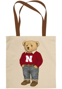 Nebraska Cornhuskers White Teddy Bear Tote Tote