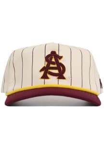 No Rivals Arizona State Sun Devils Pinstripe Rope Adjustable Hat - Ivory