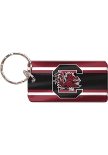 South Carolina Gamecocks Stripe Keychain - Red