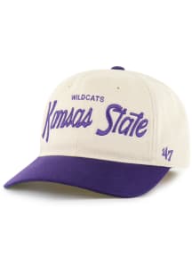 47 K-State Wildcats Mens Natural Crosstown Two Tone Franchise LS Fitted Hat
