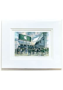 Michigan State Spartans Stadium Print Wall Art - Green