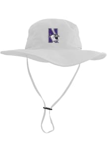 LogoFit Northwestern Wildcats White Boonie Mens Bucket Hat