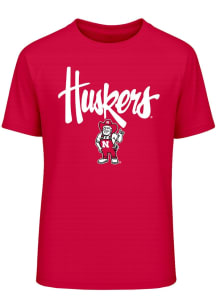 Nebraska Cornhuskers Youth Red Kovan Short Sleeve T-Shirt