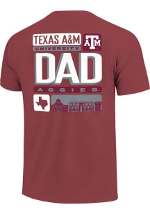 Texas A&M Aggies Maroon Tiles Dad Short Sleeve T Shirt
