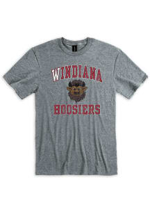 Indiana Hoosiers Grey Windiana Hoosier the Bison Short Sleeve T Shirt