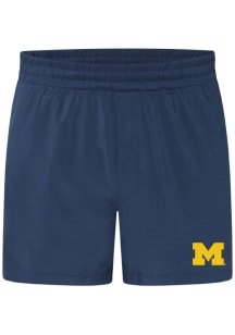 lululemon Michigan Wolverines Mens Navy Blue Pace Breaker Short 5 inch Shorts
