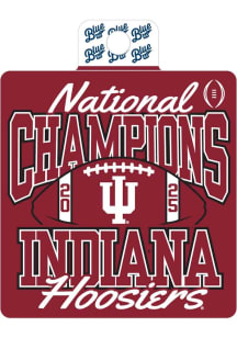 Indiana Hoosiers Whip Under 2025 Football Nat Champ Stickers - Crimson