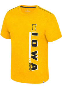 Colosseum Iowa Hawkeyes Gold Gom Jabbar Short Sleeve T Shirt