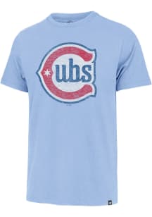 47 Chicago Cubs Light Blue Alternate Logo Franklin Short Sleeve Fashion T Shirt