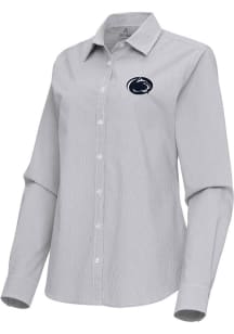 Antigua Penn State Nittany Lions Womens Porter Long Sleeve Ash Dress Shirt