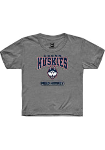 Summit Sportswear UConn Huskies Youth Graphite Field Hockey Short Sleeve T-Shirt