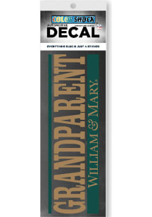William & Mary Tribe Main Mark Auto Decal - Green