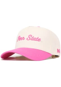No Rivals Penn State Nittany Lions Ivory Pink Out Womens Adjustable Hat