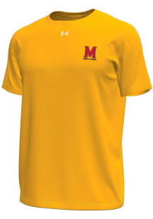 Under Armour Maryland Terrapins Gold Primary Logo Tech Stretch Short Sleeve T Shirt