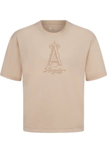 Levelwear Los Angeles Angels Brown Signature Knit Shadow Surge Short Sleeve Fashion T Shirt