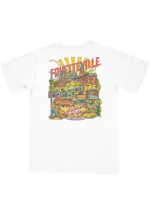 B-Unlimited Arkansas Razorbacks White Hometown Comfort Colors Pocket Short Sleeve T Shirt